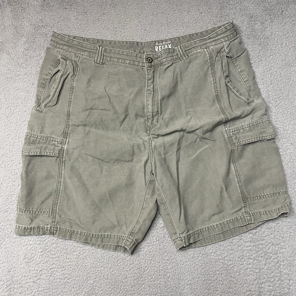 Tommy Bahama Men's Size 40 Sage Green Cargo Shorts Tencel Cotton Blend Relax